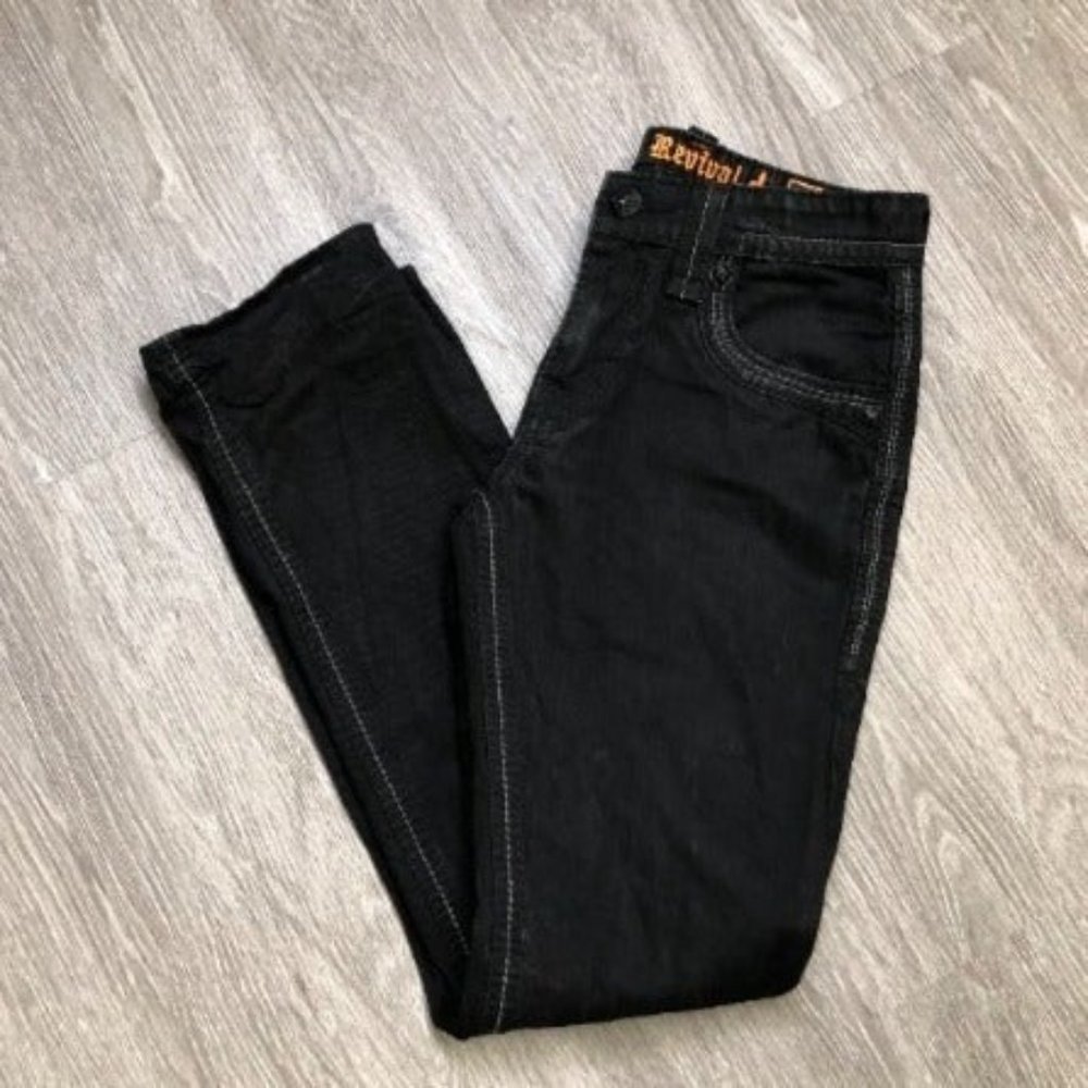 Rock Revival Straight Leg Black Jeans